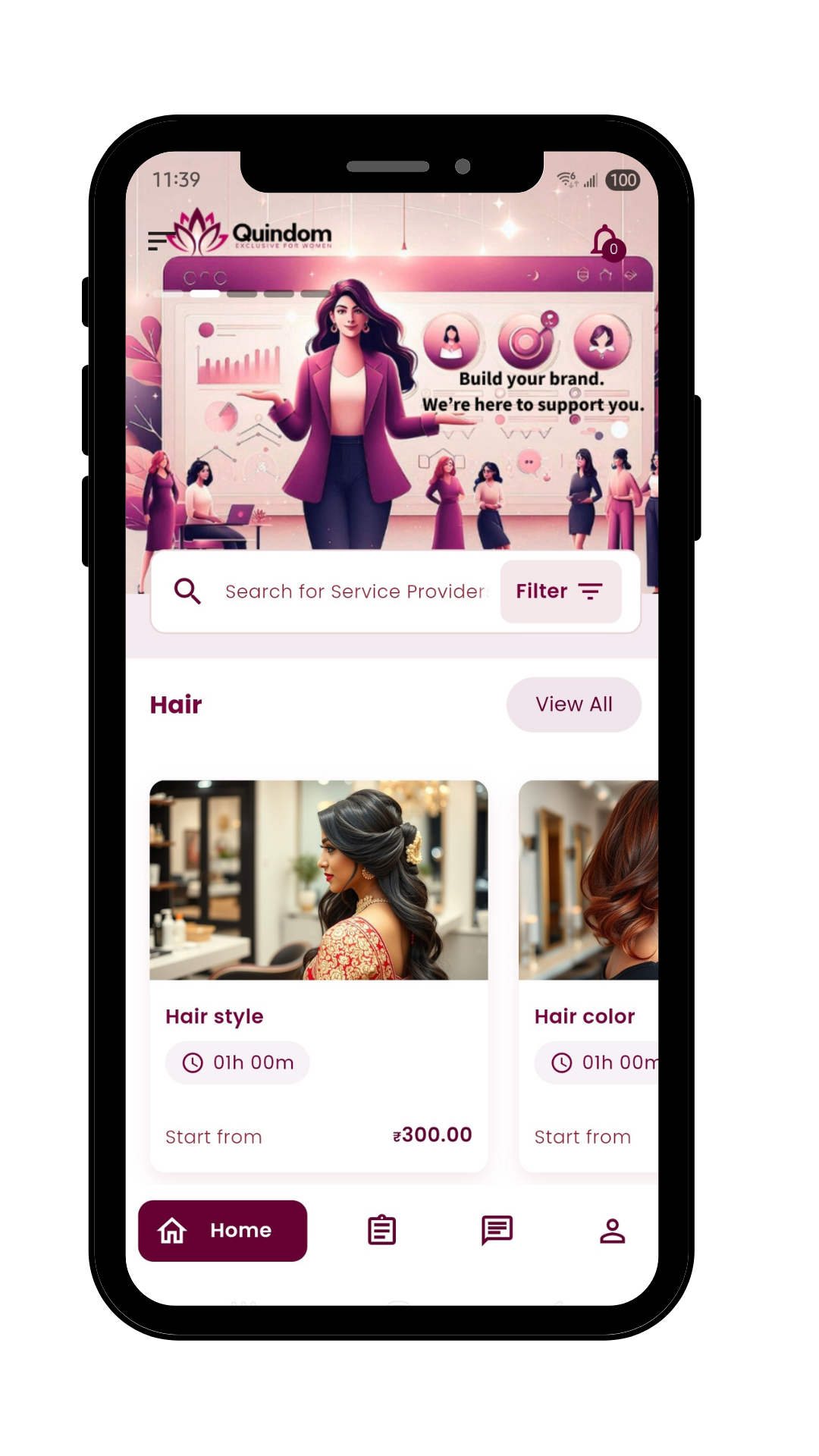 Search Services Screen